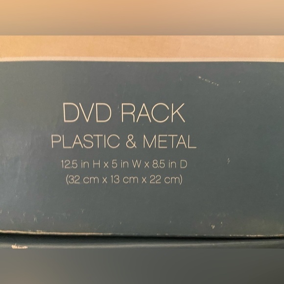 3 for $15 💜 New in box! Plastic & Metal DVD Rack -holds 15 - Picture 2 of 4